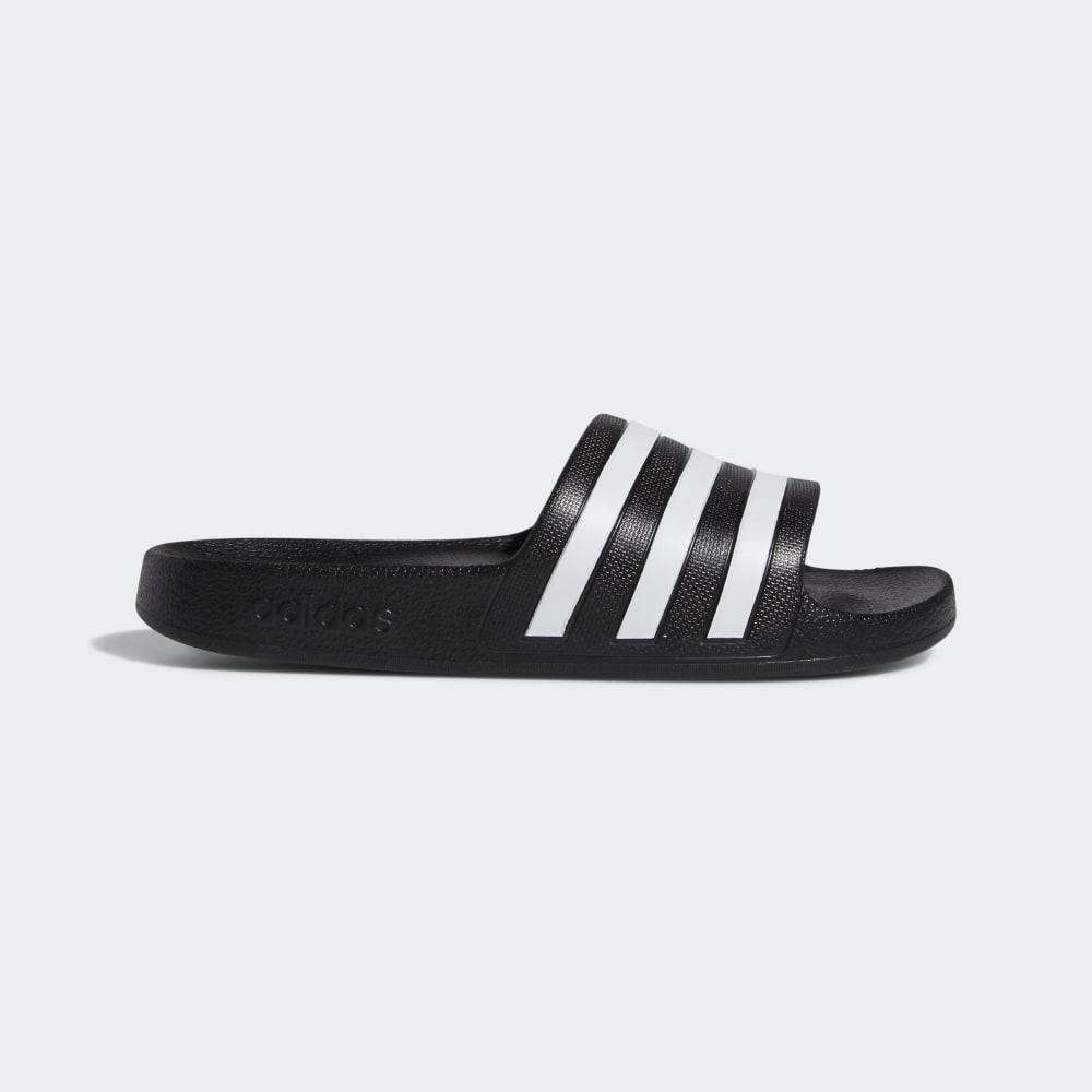 Adidas Women's Adilette Aqua Slides Black/White Ireland G28723